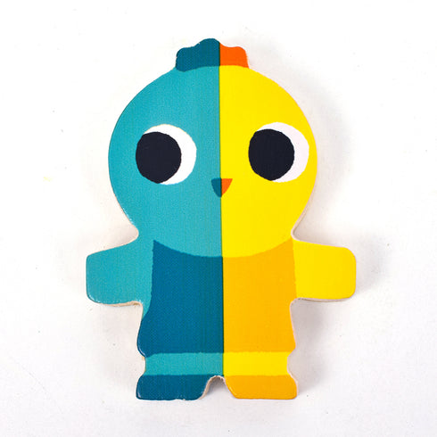 鳥の木製ドミノです。